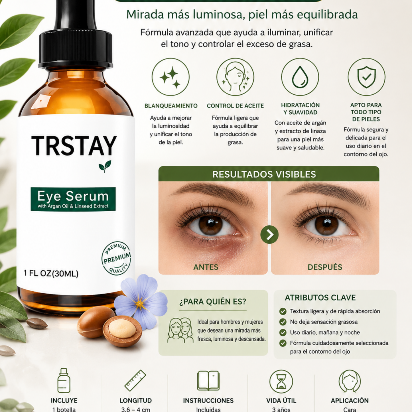 Sérum Retinol Antiedad para Contorno de Ojos